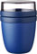 Mepal - Lunchpot Ellipse - Vivid Blue – 500 ml praktischer Reisebecher, Joghurtbecher, To go Becher – Geeignet für Tiefkühler, Mikrowelle und Spülmaschine, 700 ml