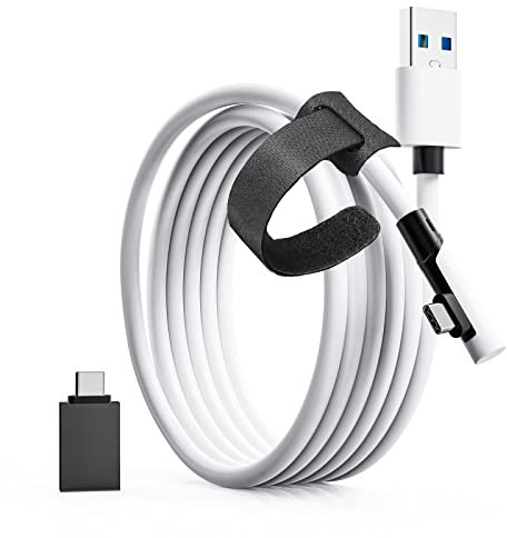 Tiergrade Link Cable 3M Compatible with Quest2/Pico 4, High Speed PC Data Transfer with 5Gbps, USB3.2 gen1 to USB C Cable Accessories for VR Headset and Gaming PC