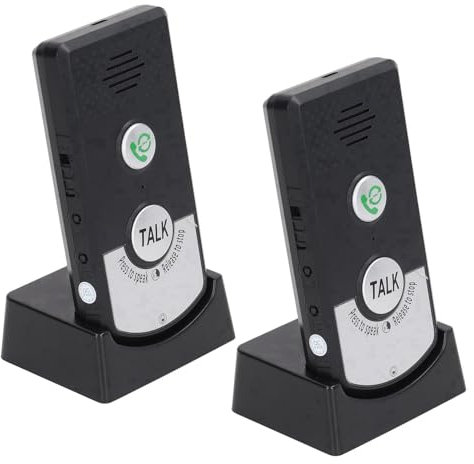 Sonnettes D'Interphone sans Fil 1000M Distance Interphone Vocal à 2 Voies Système D'interphone sans Fil Rechargeable pour la Sécurité D'usine de Bureau à Domicile