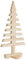 vidaXL Weihnachtsbaum Holz zum Schmücken, Christbaum Tannenbaum Künstlich Platzsparend, DIY Dekoration, Weihnachtsschmuck Weihnachtsdeko, 60cm Massivholz Kiefer