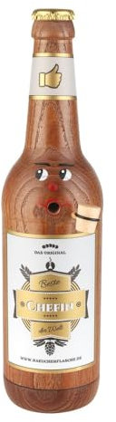 Räucherflasche Bier Longneck 0,5 l braun (Beste Chefin)