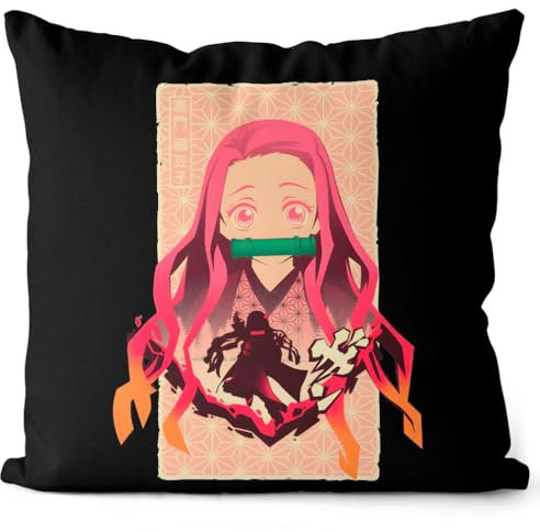 style3 Pretty Nezuko Kissen mit Füllung 40cm Baumwolle Demon Anime Japan Manga