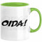 Oida Tasse Geschenk Bayern Kaffee-Becher Bayrisch Dialekt (Grün)