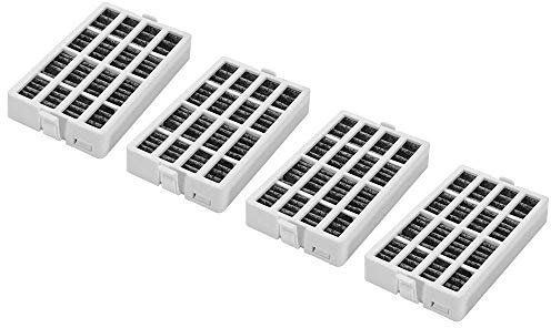 Flpeekash 4pcs Luftfilter Kuehlschrank Frischer Fluss Ersatzteil Zubehoer Fuer W10311524 Whirlpool AIR1