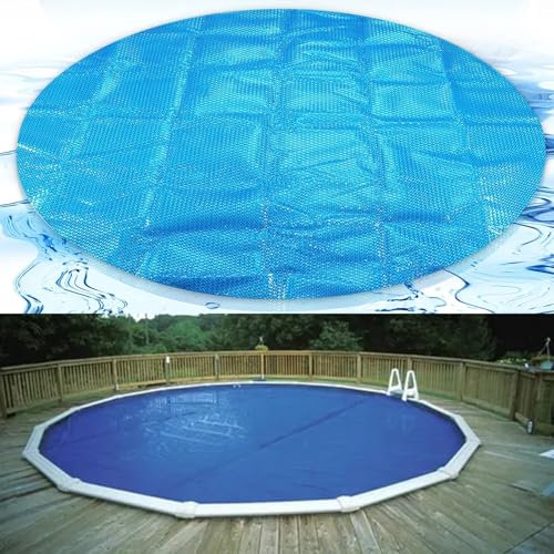 10' 12' 14' 15' 16' 18' 20' 22' 24' 26' 28' 30' Blue Round Solar Pool Cover 16 Mil for Above Ground Pools and Inground Pools, Spa and Hot Tub Cover Solar Heating Thermal Insulation Blanket ( Color : B