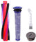 Svitzoot 225mm Bürstenwalze für Dyson V6 SV03 DC62 DC58 DC59 SV073 Ersatzbürste mit Filter Bürstenrolle 225 mm für Dyson Staubsauger