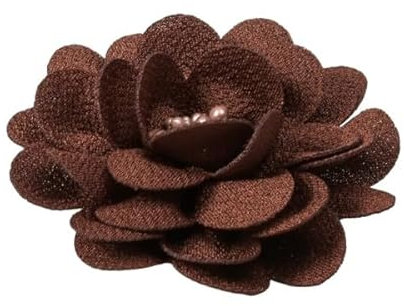 MYMERCERIE Broche Fleur 8,5cm Marron