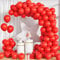Unisun Luftballons Rot, 100Stück 10Zoll Matt Rote Latex Ballons Girlande Mädchen Frauen Kinder Geburtstag Hochzeit Jahrestag Verlobung Valentinstag Baby Shower Jubiläum Abschlussfeier Christmas Deko