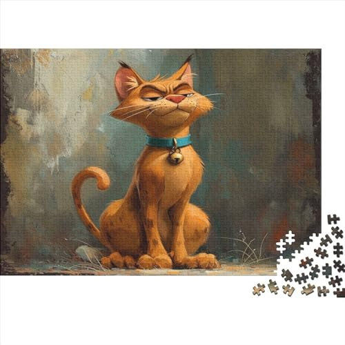 Scooby Doo Cat Puzzle mit 1000 Teilen für Erwachsene Egalus Für Liebe Und Freund Unmögliches Puzzle Buntes Puzzle Erwachsene Kinder 1000 Teile (75 x 50 cm)