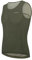BERGRISAR Herren Mesh Unterhemd Baselayer für Fahrrad Rennrad Running Radunterwäsche Atmungsaktive Ärmelloses Oliv-grün XX-Large