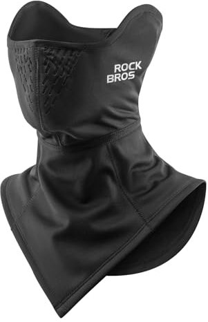 ROCKBROS Sturmhaube Fleece Weich Gesichtsmaske Warm Maske Mehrfunktional Schlauchschal für Fahrrad Motorrad Laufen Wandern Ski Winddicht verstellbar Bandanas