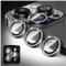 Kucheed Bling Camera Lens Protector for iPhone 12 Pro Max, Glitter Tempered Glass Camera Cover Film Stickers, Sparkling Automatic Alignment Individual Metal Rings Phone Accessories