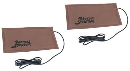 Milisten 2 Pcs Reptile Tank Heater Mat Reptile Pad Warm for Turtle Snake Lizard Frog Scorpion