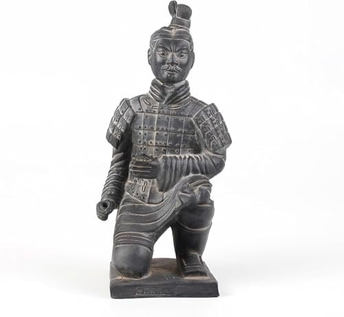 Suixtil Sculpture de Statue de Guerrier en Terre Cuite, Statue d'art de Bureau, Soldats Chinois en Argile et modèles de Statue d'art de Guerrier, Ornements décoratifs for la Maison(H60CM)