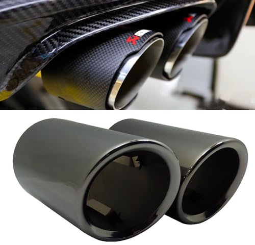 TOOSOAR 2 Stück Auspuffblende,Edelstahl Schalldämpferblende,für Audi A1/A3/A4L/Q5,für 65mm Endrohre