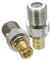 2-teiliger Adapter F-TV-Buchse auf SMB-Buchse, gerader RF-Koaxialstecker