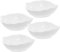 Alipis 4 Pcs Ceramic Sauce Plate Olive Oil Dipping Dishes Bread Dipping Dishes Salad Bowl Small Plates Dessert Bowls Sauce Cups Ceramics White