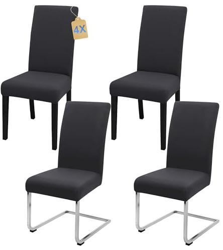 SUKAIKEQA Stuhlhussen 4 Stück Stretch Stuhlbezug für Esszimmerstühle