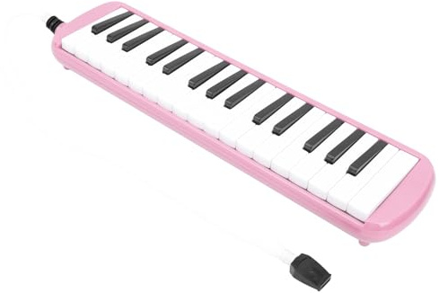aqxreight IRIN 32 Key Melodica Windinstrument Ideal für Anfänger mit Tragetasche (PINK)