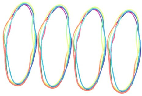 QUMIIRITY 4 Piezas Juguete de Cuerda de Cuna para Cuerdas de Dedos Brillantes para Ejercicio de Mano y Desarrollo de Habilidades