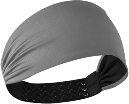 Dim Gray Dim Grey Solid Color Pure Plain Anti-Rutsch Stretch-Stirnbänder für Damen, dehnbare Tennis-Schweißbänder für Make-up, Yoga, Radfahren, Zubehör, Para Cabello de Mujer