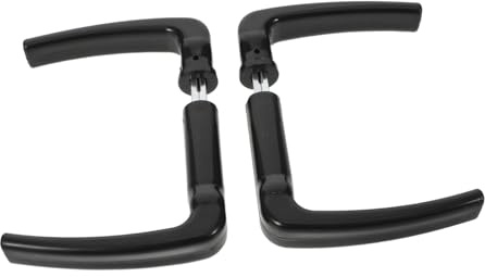 DIYEAH 2pcs European Style Garden Gate Lock Handles Set Screws, Vintage Old Fashioned Door Pull Knobs for Outdoor Shed, Fence, and Sauna Doors