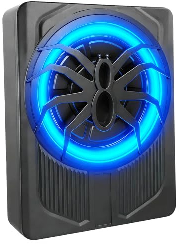 Realdio 10 Zoll Untersitz Subwoofer Aktiv 1000W, Ultraflach, Hochleistung | Basslautsprecher mit Verstärker, Bassbox, Flach unter dem Sitz, Langhub-Treiber Tiefbass, Kompakt für LKW Van SUV Truck
