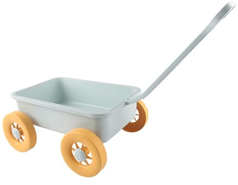 Veemoon Sandspielzeug Wagen aus Robustem Kunststoff Leichter Strandspielzeug Trolley mit Glatter Oberfläche Sandspielzeug Set für Draußen Geeignet für Kleinkinder und Strandspiele