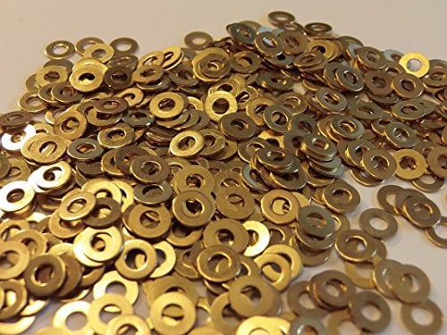 M3 BRASS WASHERS SOLID BRASS (3mm WASHERS 50-PACK)