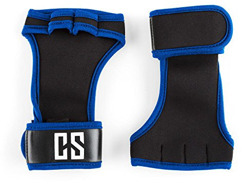 CAPITAL SPORTS Palm Pro - Gewichthebehandschuhe, Gewichtheben, Fitness Handschuhe, Handgelenkschütze, ergonomisch, Schutz gegen rutschige Hantel- oder Pull Up Bars, Größe M, blau
