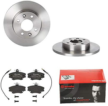 BREMBO BREMSSCHEIBEN Ø238mm + BREMSBELÄGE VORNE FÜR RENAULT CLIO 2 TWINGO 1
