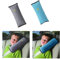 2 Stück Gurtpolster Schlafkissen Nackenstütze für Kinder, Auto Sicherheitsgurt Autositz Kopfkissen Gürtel Pillow Schulterschutz (Grau & Blau)