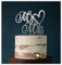 Cake Topper, Mr & Mrs, Tortenstecker, Tortefigur Acryl, Hochzeit Hochzeitstorte Kuchenaufstecker (Silber Spiegel (Einseitig))