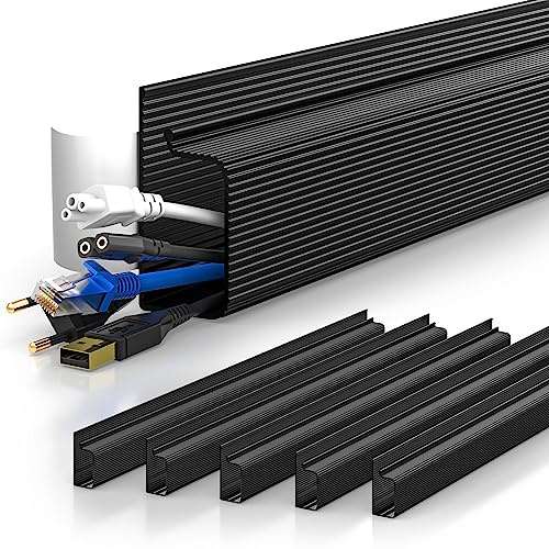 YECAYE Cable Management, 6 Pack, Black