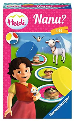 Ravensburger Mitbringspiele 20572 - Heidi Nanu? - EIN Merkspiel für kleine und große Heidi-Fans