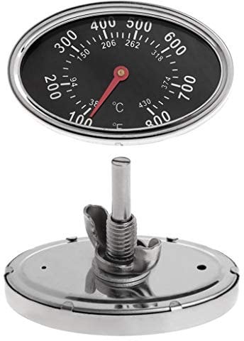 Thermometer, 800 ℉ Oval BBQ Pit Smoker Grill Thermometer Zifferblatt Temperaturanzeige ersetzen