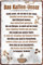 Blechschilder Lustiger Spruch Caffee Motiv: “Das Kaffee-Unser” Deko Schild für Küche Geschenkidee 20x30