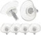 Baluue Ventosa in Vetro Pvc Trasparente Anti-Collisione Ventose Porta Ventose con Viti per Tavolo in Vetro (6X13 6Pz)