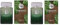 2 x Miro Green Intense Pour Homme Eau de Parfum Spray 75 ml (150 ml)