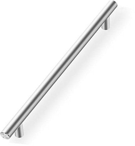 Drenky 10 piezas Plata Aleación de acero inoxidable tirador puerta corredera Cocina Armario Cajón Manija Tire del gabinete Manija con tornillos 192 mm Centros de orificio