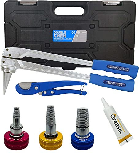 DOUBLE CHEN 12,34,1 cm Pex Expansion Tool ProPEX Expander Kit erfüllt ASTM F1960 für PEX-A Rohr passend für Propex Wirsbo