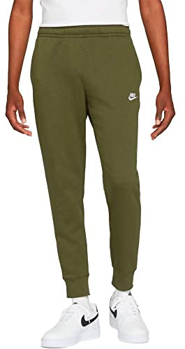 Nike Mens Pant Sportswear Club Fleece, Rough Green/Rough Green/White, BV2671-327, XL