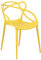 Totò Piccinni Sedia INFINITY in Polipropilene Moderna Design Impilabile (Giallo Senape, 1)