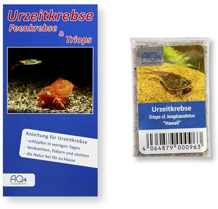 AQ4Aquaristik Triops cf. longicaudatus Hawaii - ca. 100 Urzeitkrebse Eier mit Anleitung - TOP RARITÄT