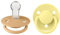 BIBS De Lux Schnuller 2er-Pack, BPA-frei, Kirschform Nippel. Silikon, Einheitsgröße (0-36 Monate), Desert Sand/Sunshine