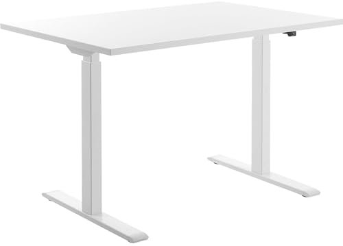 TOPSTAR | Schreibtisch | elektrisch höhenverstellbar | gerade | BxT 1200 x 800 mm | weiß/weiß