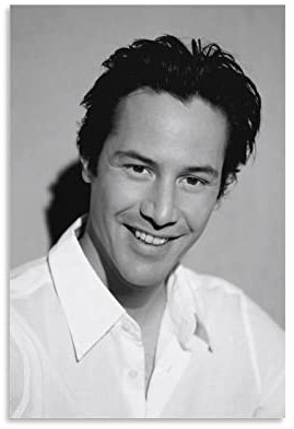 Schauspieler Keanu Reeves Star Poster für Schlafzimmer, Ästhetik, Bilddruck, Leinwandbild, 20 x 30 cm, Unframe-Stil