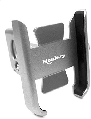 Für Honda Monkey Motorrad CNC Aluminiumlegierung Lenker Handy Halterung GPS Ständer Halter (Farbe : Handlebar Silver)