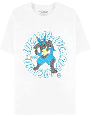 Pokemon Lucario Stance New Office T-Shirt, Unisex, Weiß