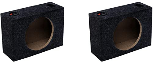 Trjgtas 2X Single 8-Inch Sealed Universal Speaker Boxes Car Speaker Box Car Subwoofer Boxes for Car Music